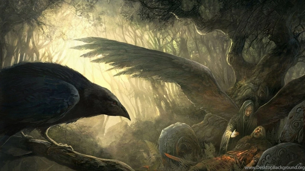 Wings, Death, Forests, Fantasy Art, Goddess, Ravens, Celtic ...