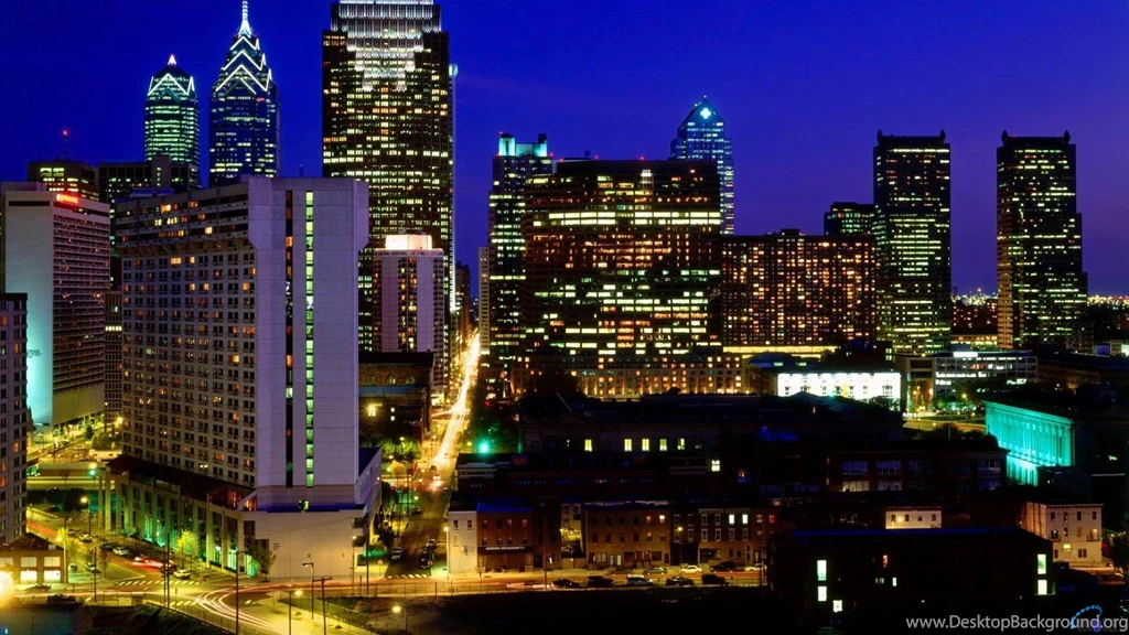 Download Wallpapers Center City Skyline, Philadelphia, Pennsylvania ...