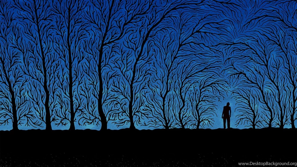 Abstract Black Metal Creepy Dusk Forests Wallpapers   (