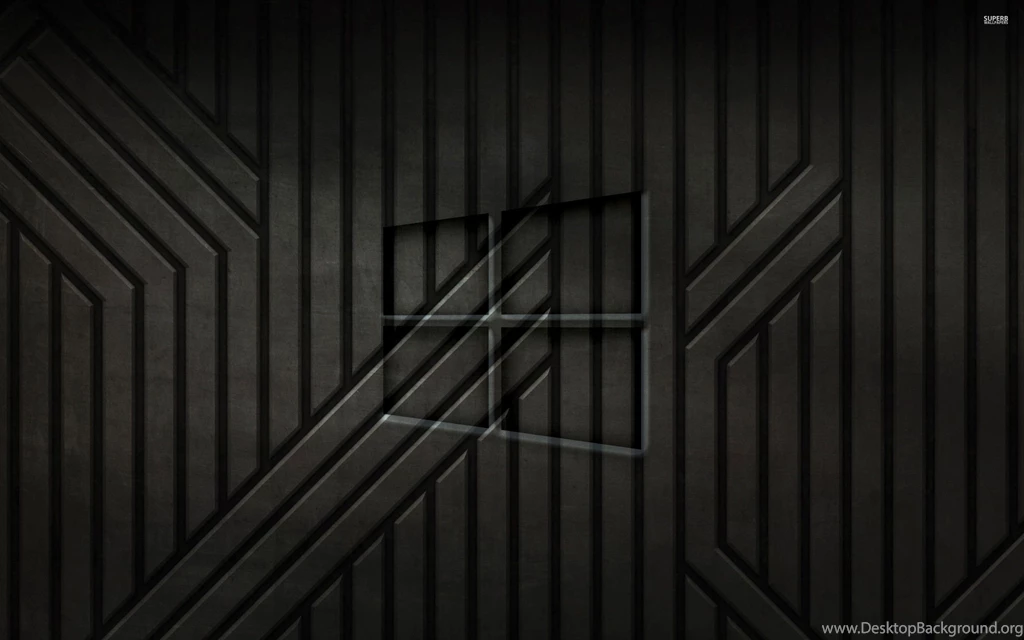 Windows 10 Text Logo On Black Metal Stripes Wallpapers   Computer ...