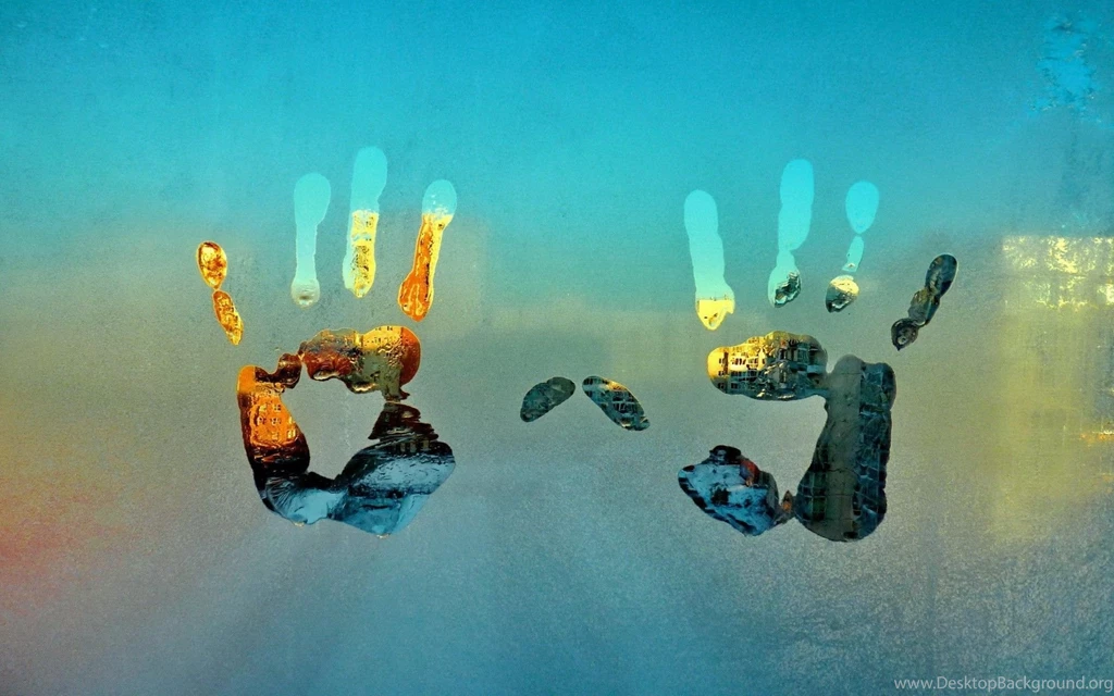 Green Hills Behind Broken Window Wallpapers