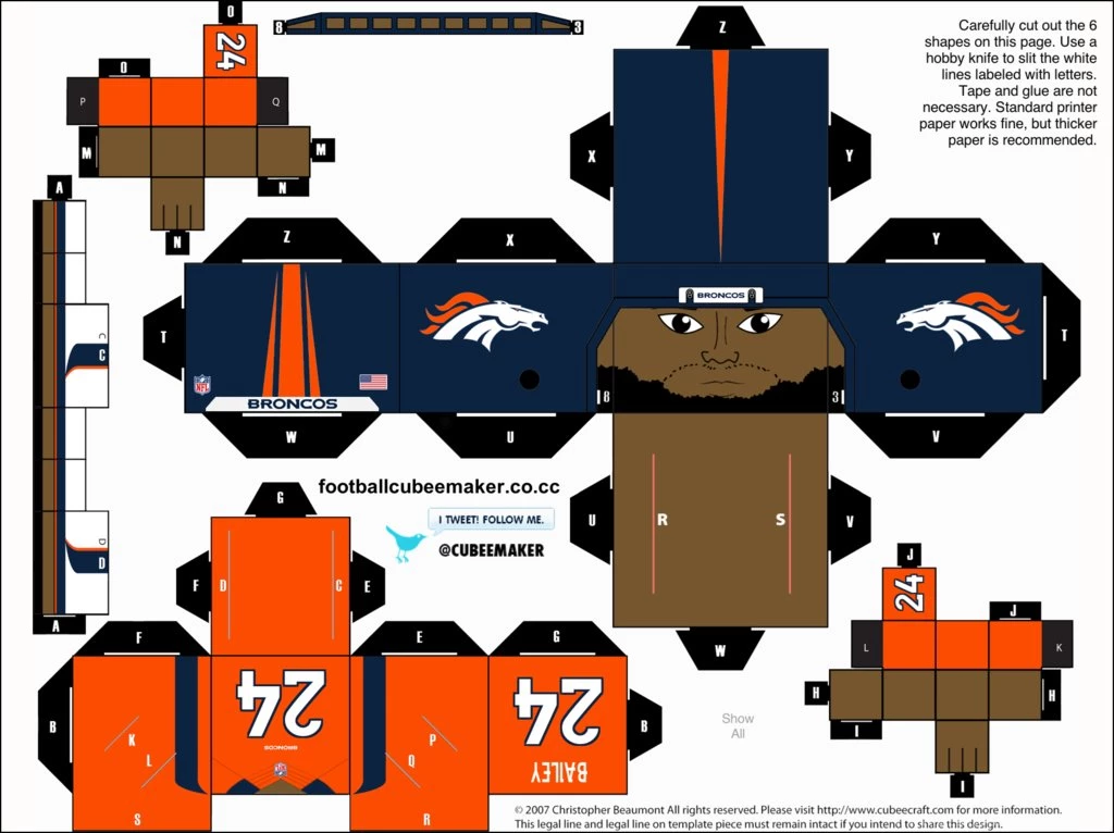 Champ Bailey Broncos Cubee By Etchings13 On DeviantArt