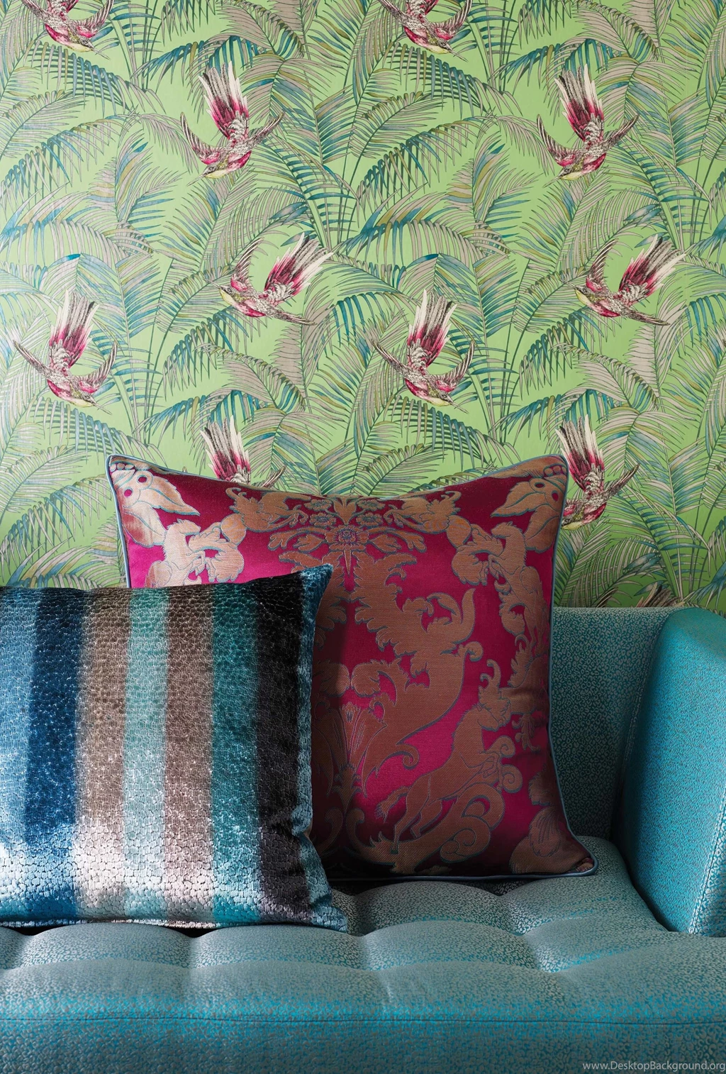 Matthew Williamson Eden Sunbird Wallpaper: Designer Brands