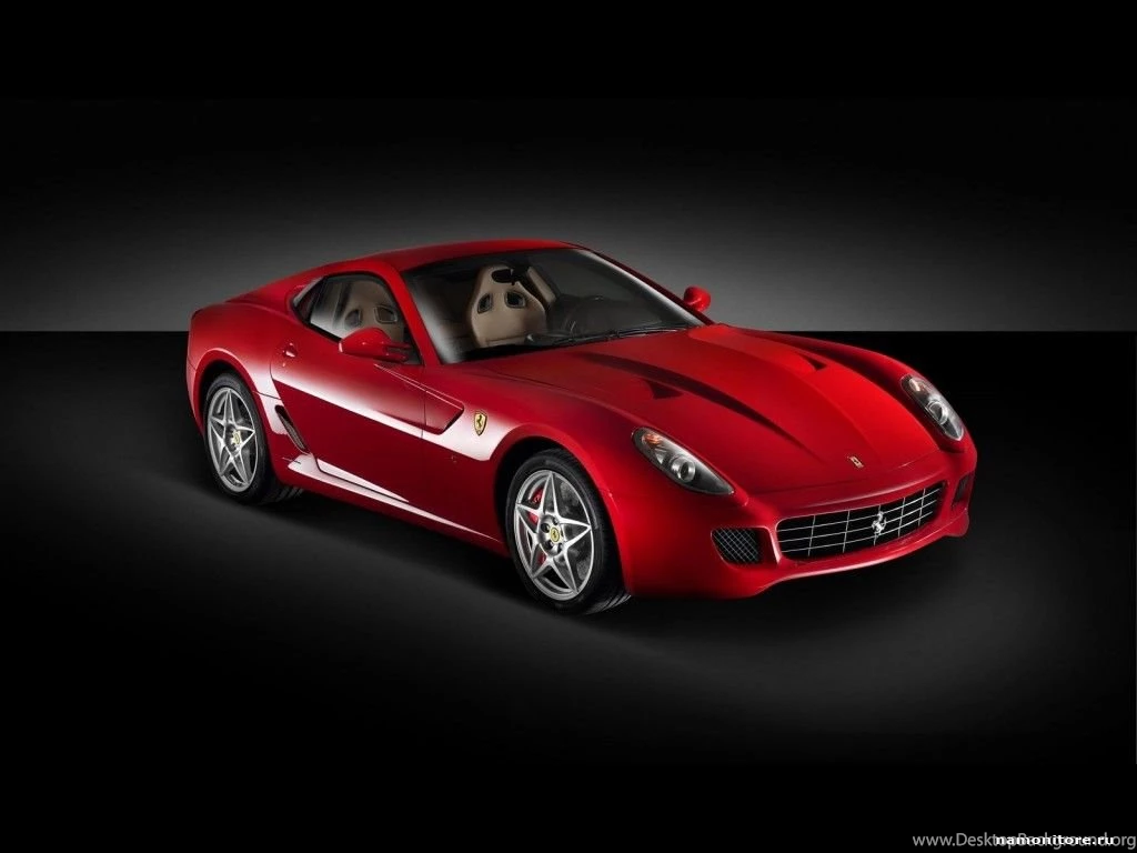 Red Ferrari – 599 GTB Fiorano On A Black Background, Black, Cars ...
