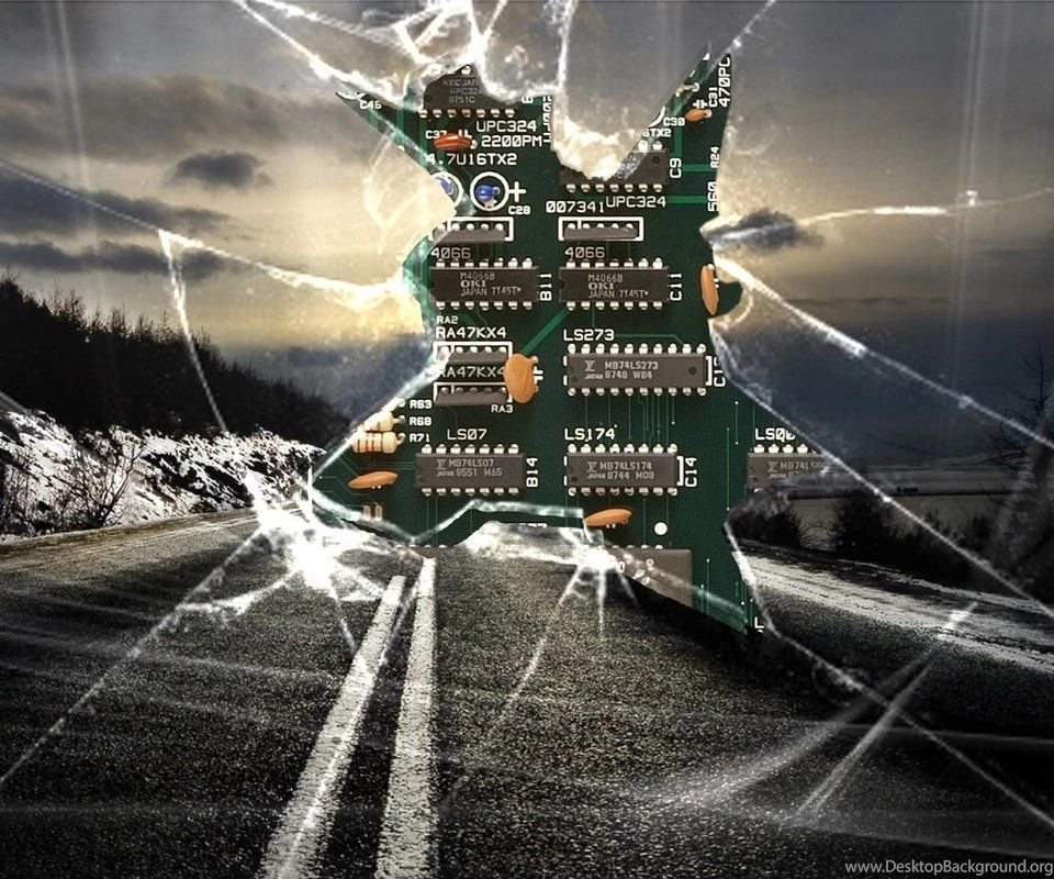 Download Free For Android Hi tech Technology Wallpapers Broken Screen
