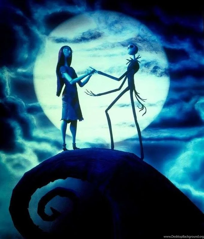 Sally And Jack Skellington From Nightmare Before Christmas