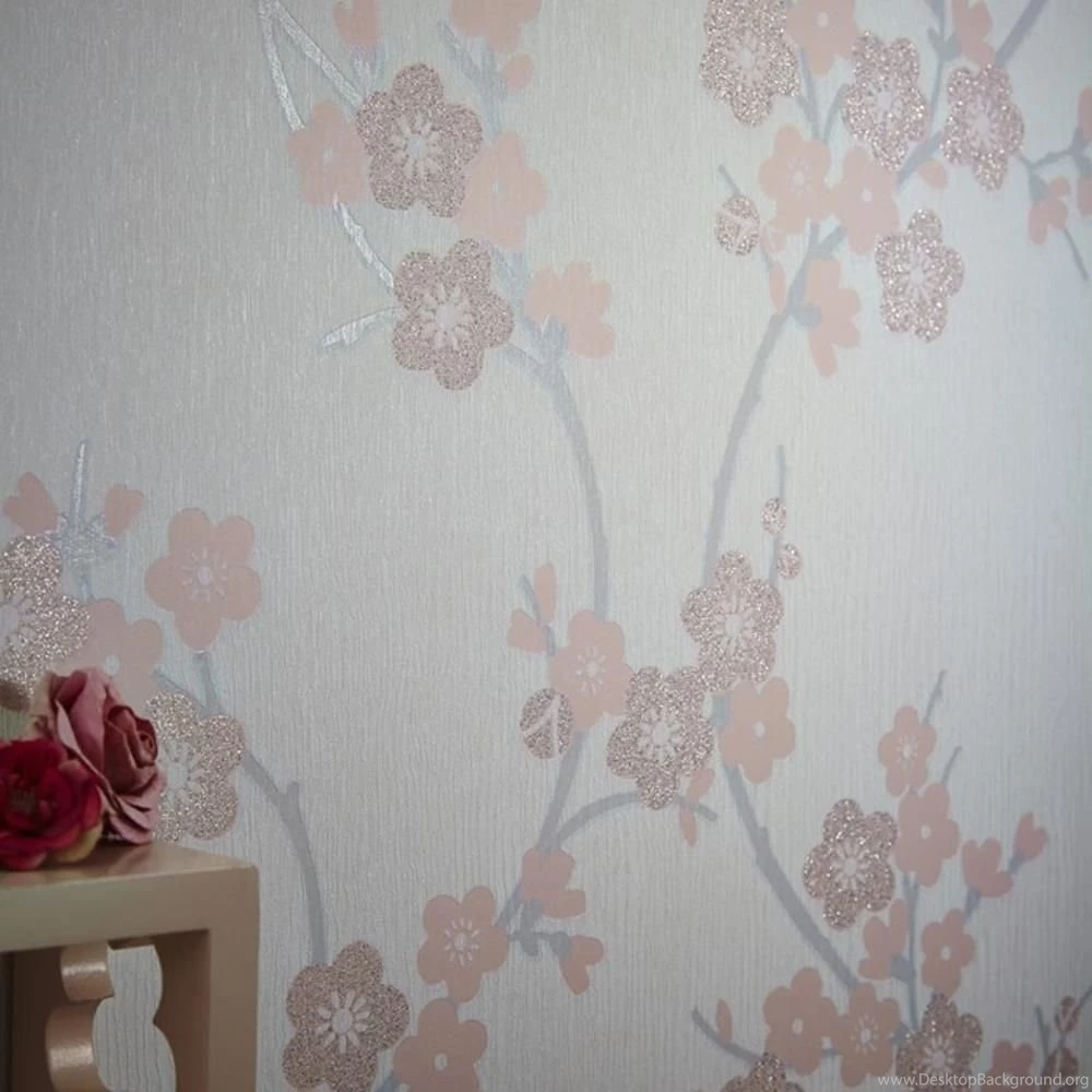 NEW GRAHAM & BROWN CHERRY BLOSSOM FLORAL PATTERN GLITTER FLOWER ...