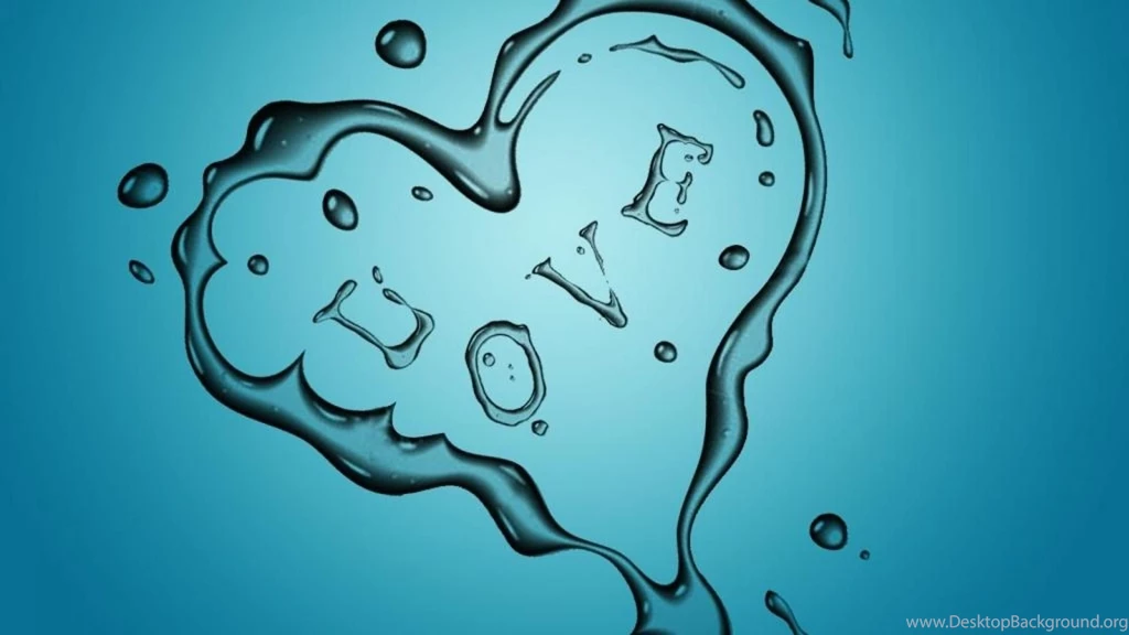 Love Blue Heart Wallpapers (