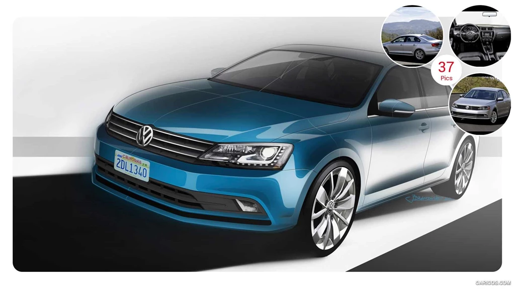 2015 Volkswagen Jetta Design Sketch