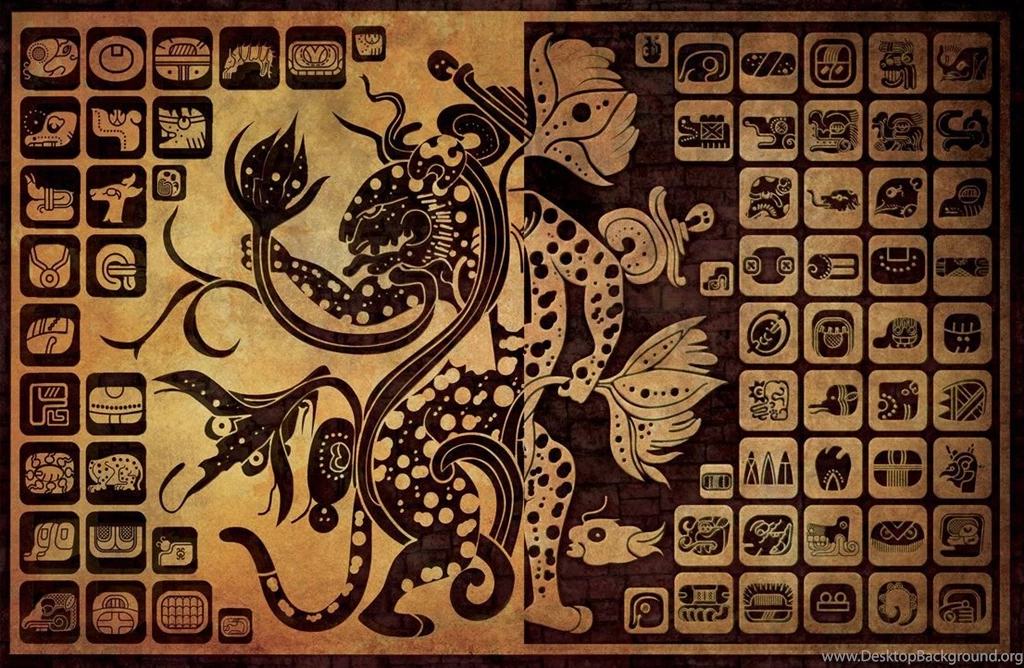 Pic > Mayan God Hieroglyphics