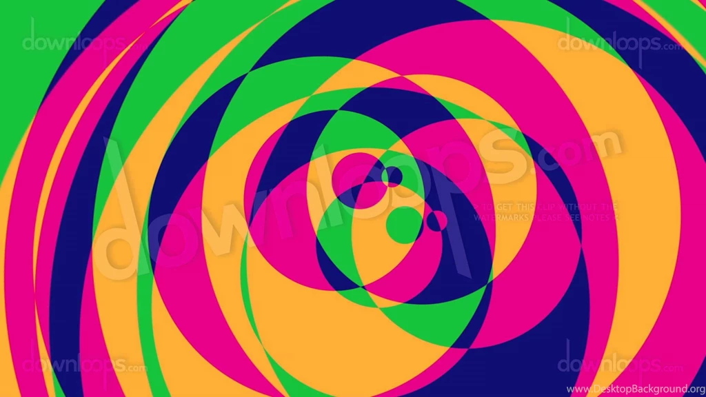 Psychedelic Circles 2 Colorful Graphical Video Loop / Animated ...