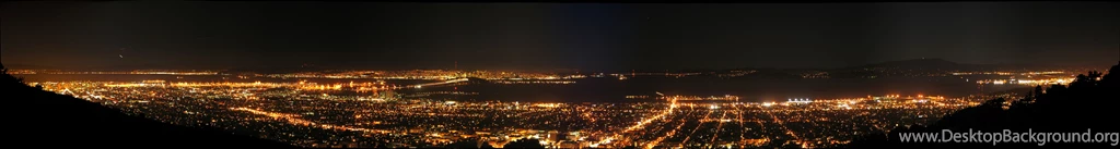 Pano San Francisco Bay Area As Seen From