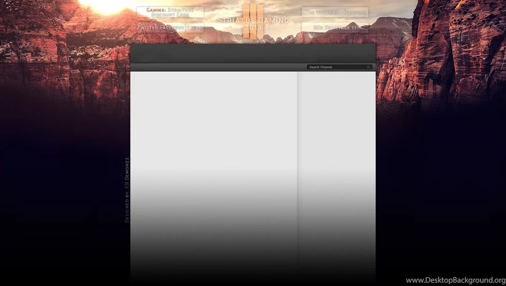 Striatus Gaming Partnered Youtube Backgrounds By DemonzzDesigns On ...