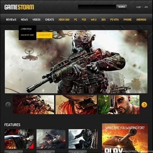 15+ Top Gaming Website Templates My Favourite Selection