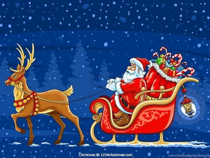 Santa Claus Reindeer Wallpapers