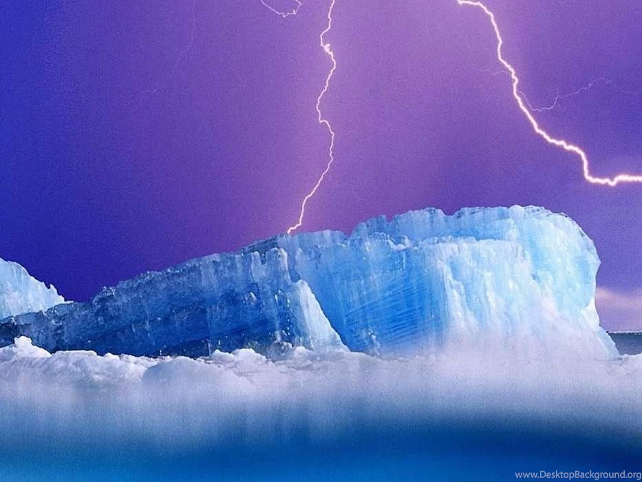 Download Mobile Wallpaper: Landscape, Lightning, Snow, Antarctica ...