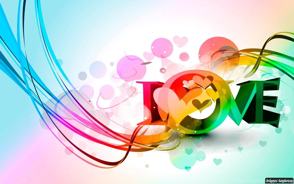 Wallpapers Corazon De Amor La Palabra Love Lineas Circulos ...