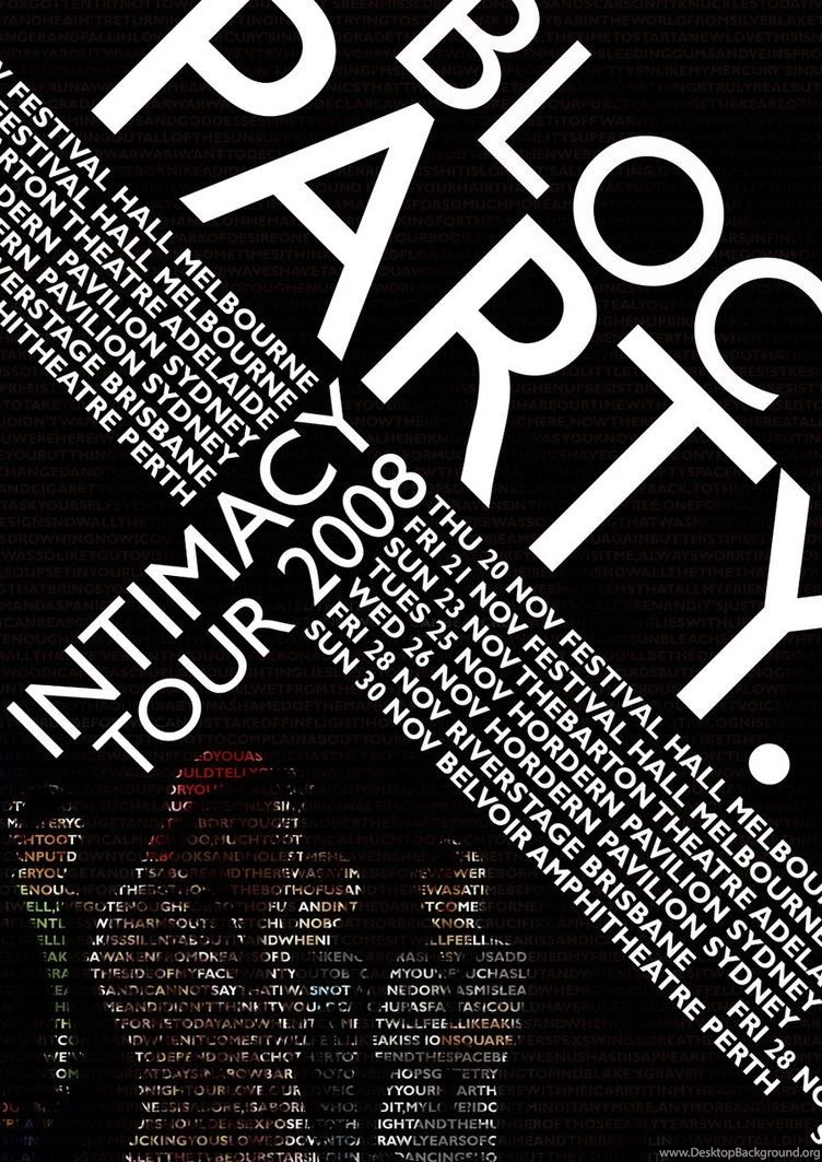 Bloc Party Poster 1. By AlternateRaiL On DeviantArt