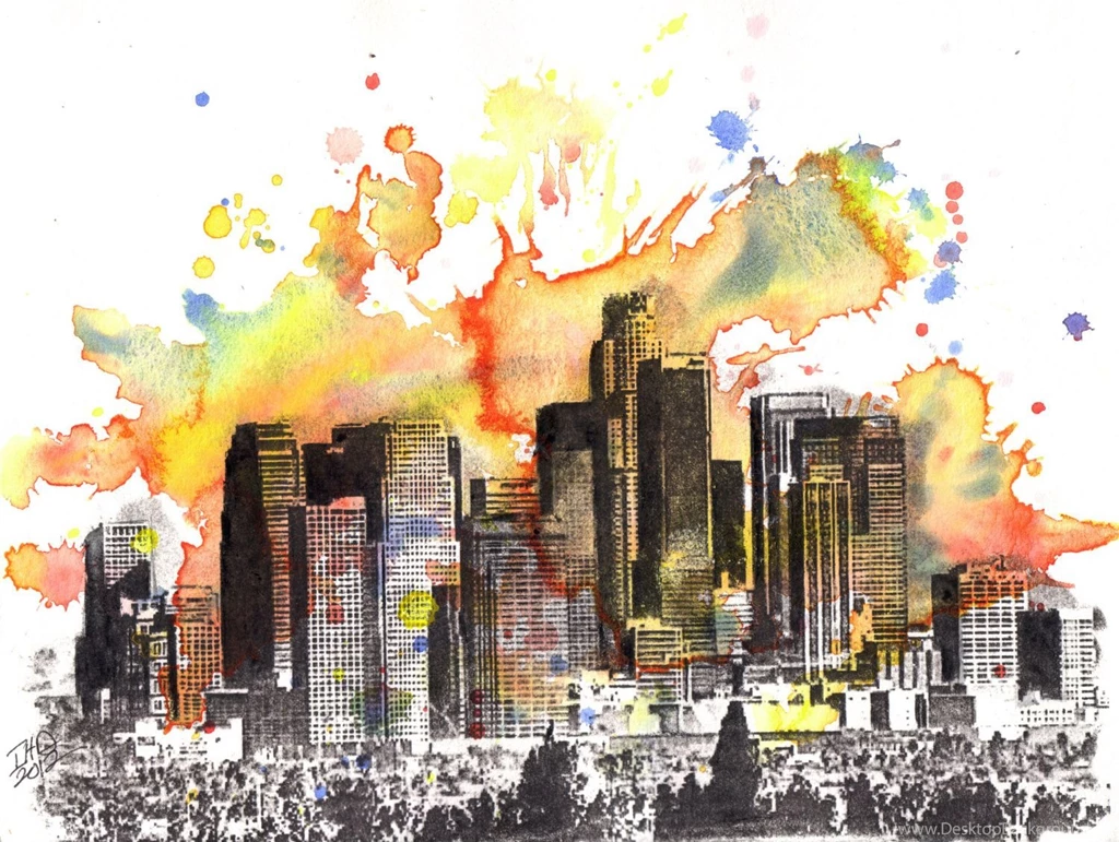 Popular Items For Los Angeles Skyline On Etsy