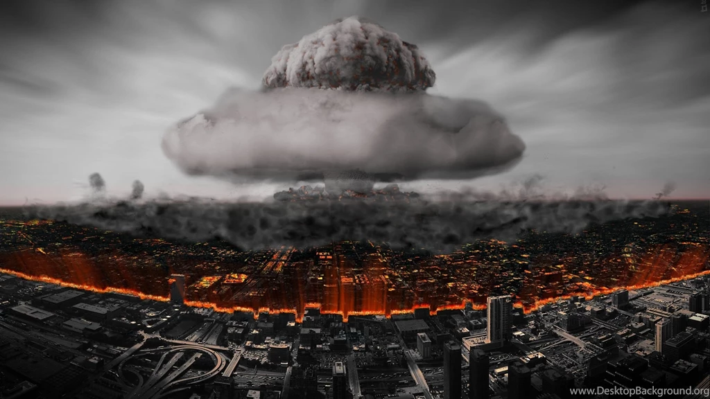 Download Wallpapers Nuclear Explosion, Atomic Bomb, City ...