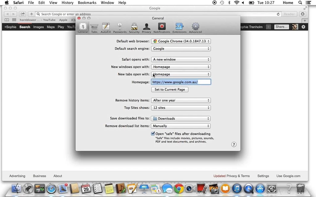 How To Set Google As Your Homepage On A MAC YouTube