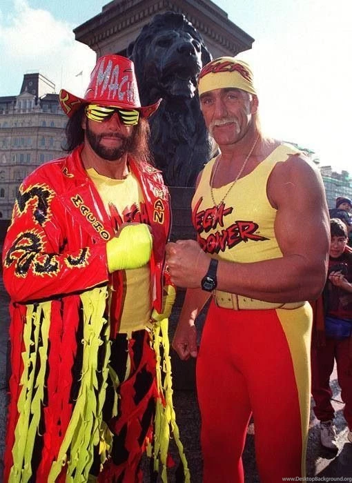 Throwback. Hulk Hogan And Randy Savage