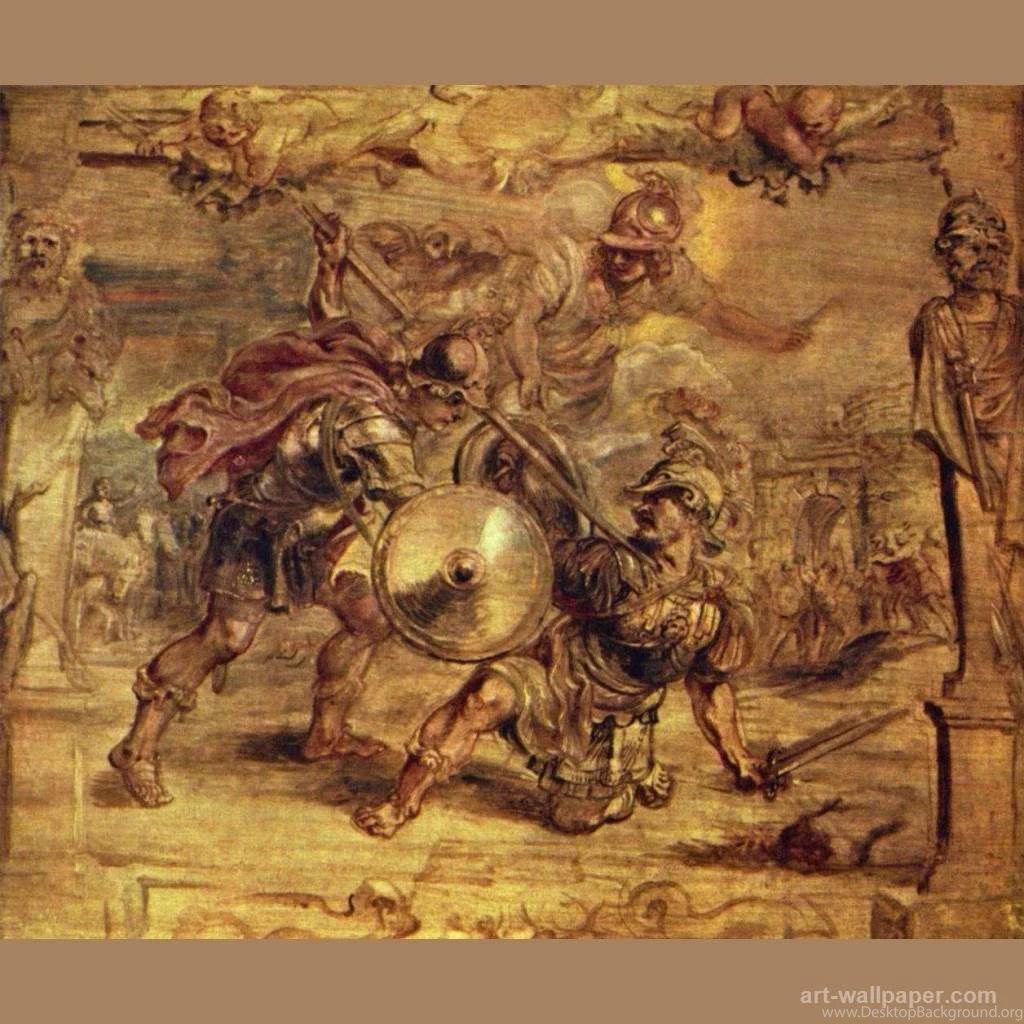Achilles Defeated Hector , Rubens Peter Paul Wallpapers