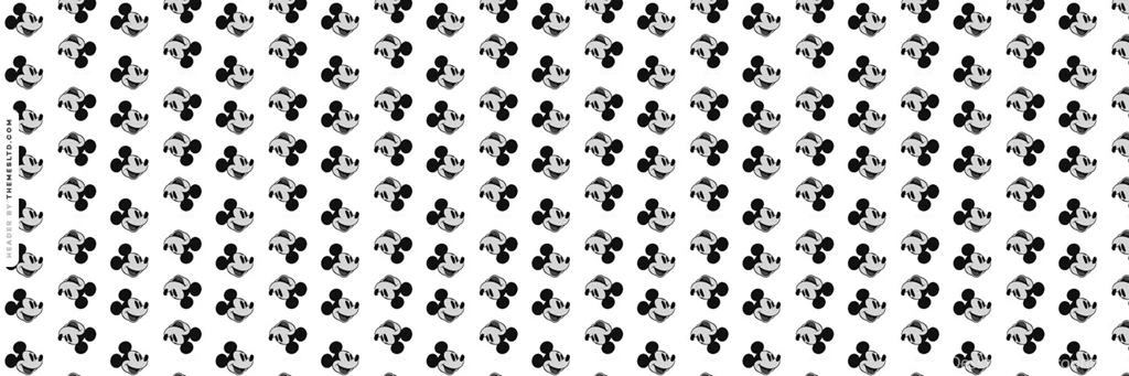 Black And White Old Mickey Mouse Twitter Header Cartoon Wallpapers