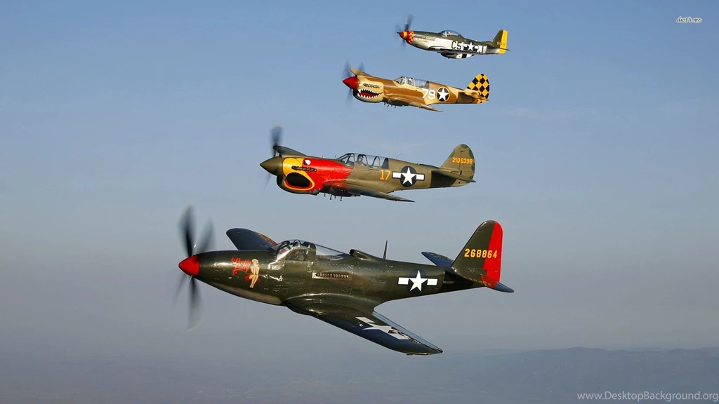 Curtiss P 40 Warhawk And North American P 51 Mustang Wallpapers ...