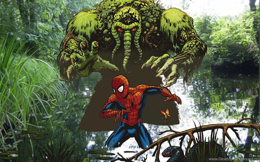 Marvel Comics Spider Man Swamp Thing Comics Frogs Wallpapers ...