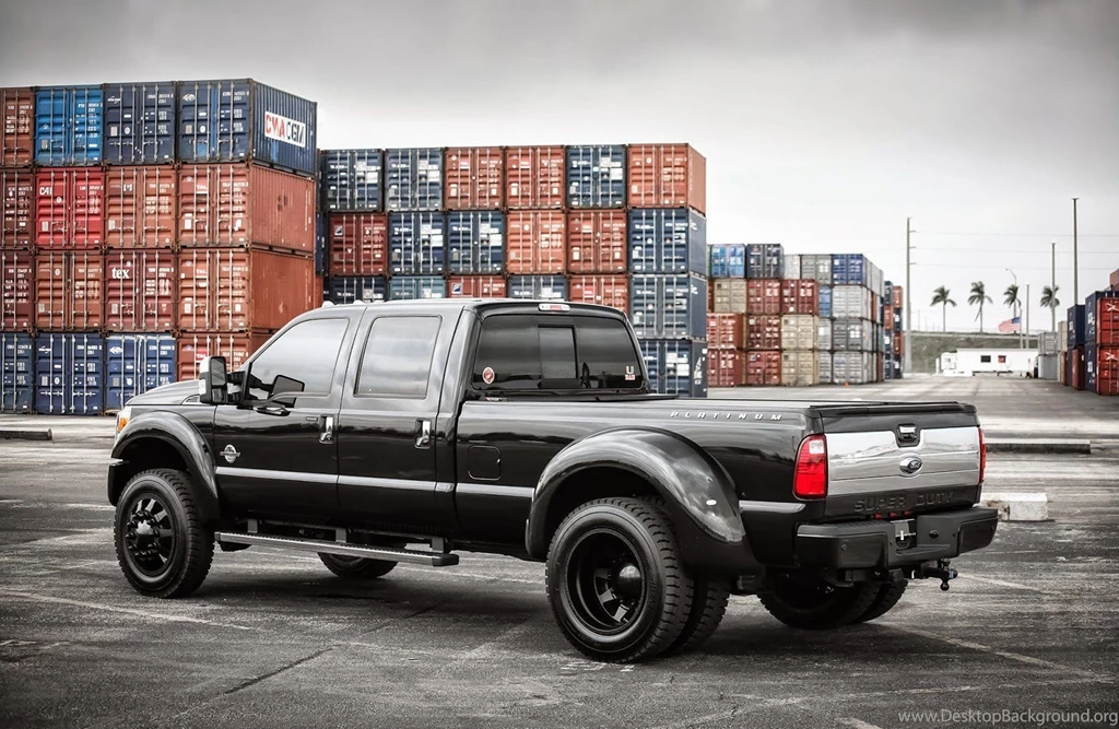Ford F350 Super Duty Truck Pickup Cars Black Tuning Wallpapers ...