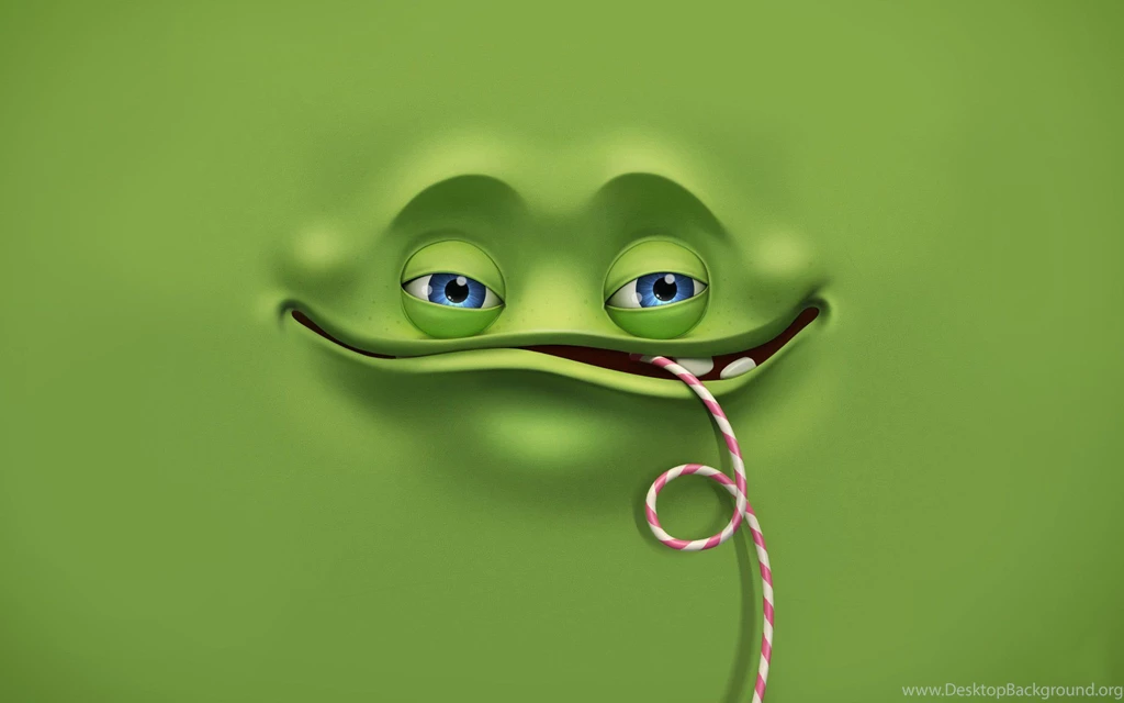 4220_Happy face comes out from a green wall HD wallpaper.jpg