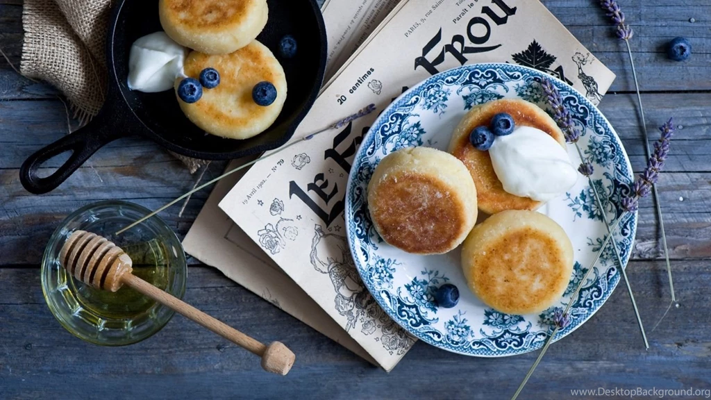 Download HD Wallpapers Pancakes With Blueberry And Honey ...