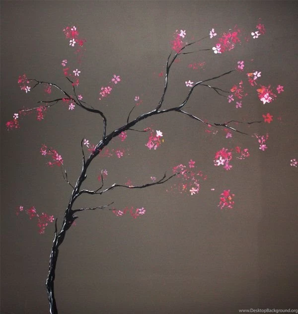 Gallery For Japanese Cherry Blossom Art Wallpapers