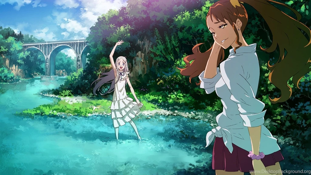 Download Wallpapers 1920x1080 Anime, Girls, Friends, Nature, Park ...