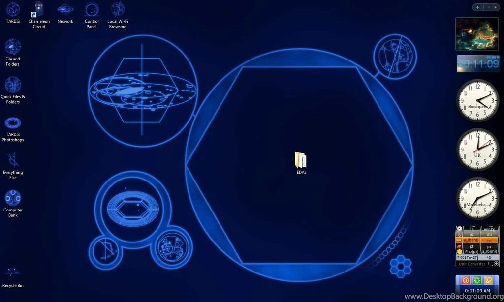 Gallery For   Tardis Desktop Theme