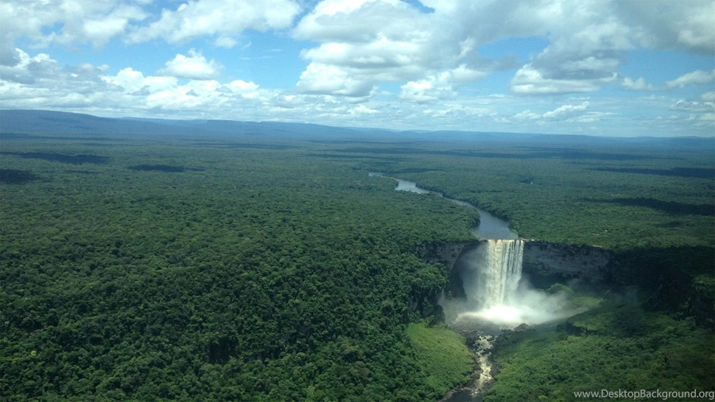 Famous Waterfall Kaieteur Falls In Guyana South America HD Photos ...