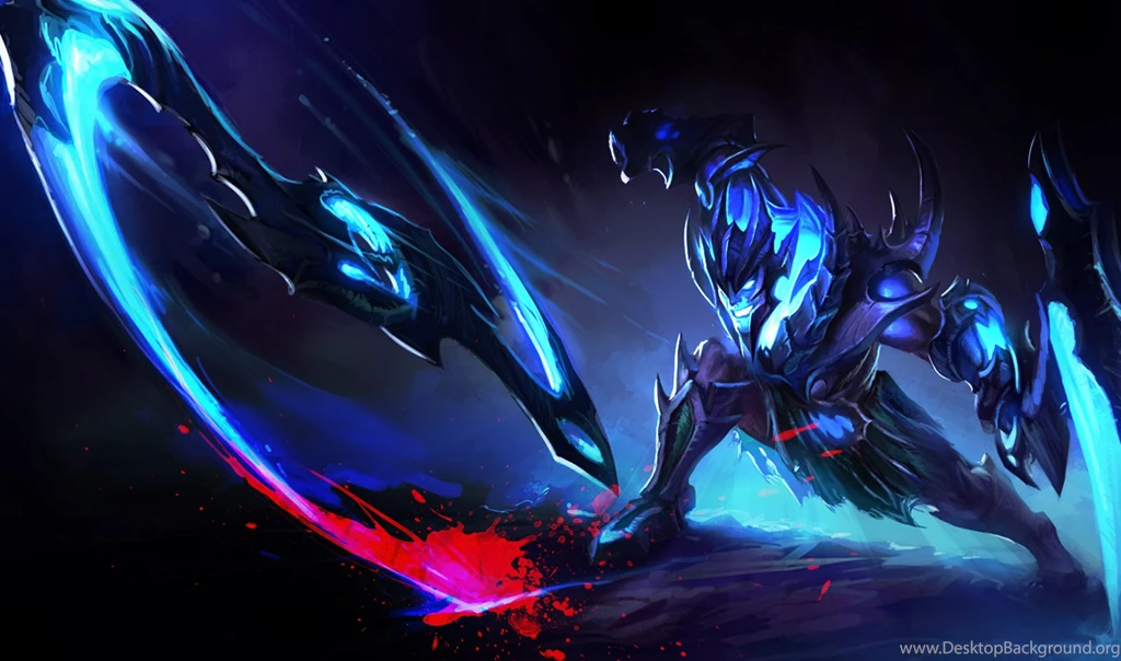 League Of Legends Draven Blue Fantasy Wallpapers