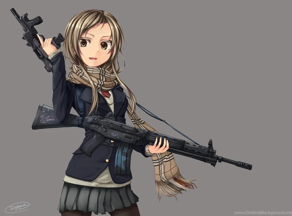 Wallpapers Yuri Shoutu, Anime, Girl, Guns, Shells, Pieces HD ...
