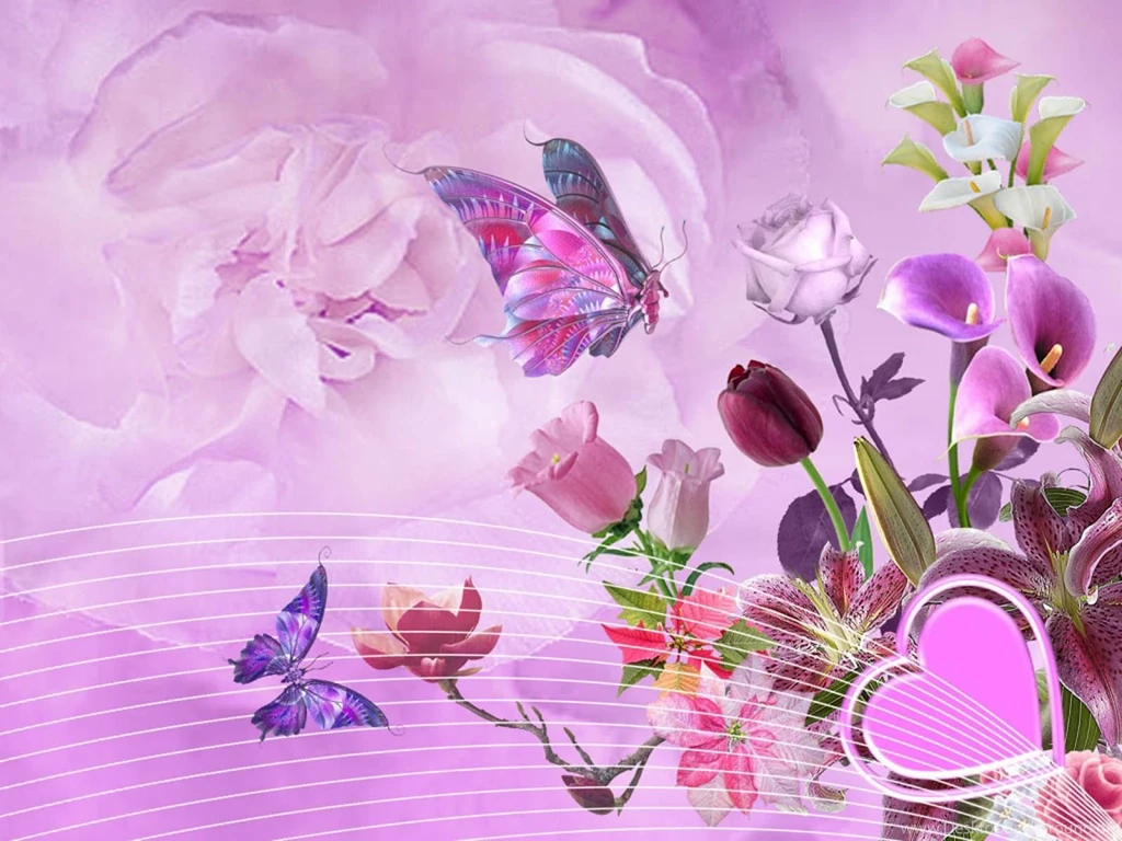 Wallpapers: Flower Art Wallpapers