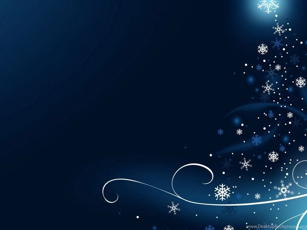 Wallpaper: Abstract, Background, Blue Background, White Snowflakes ...