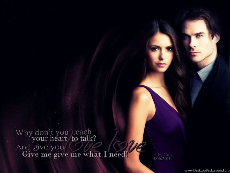 Delena Love   Damon & Elena Wallpapers (32405582)   Fanpop