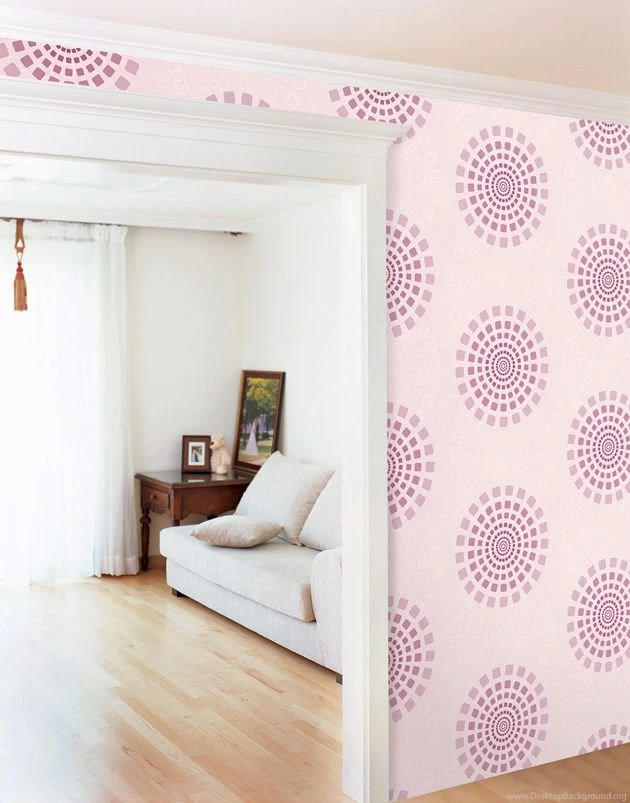 Modern Circle Wallpapers Self Adhesive Vinyl Home Depot ...