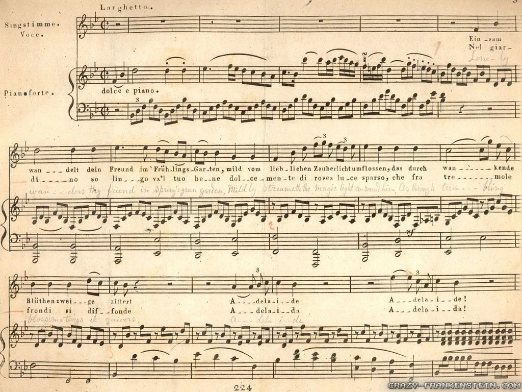 Music Sheets Wallpapers Crazy Frankenstein