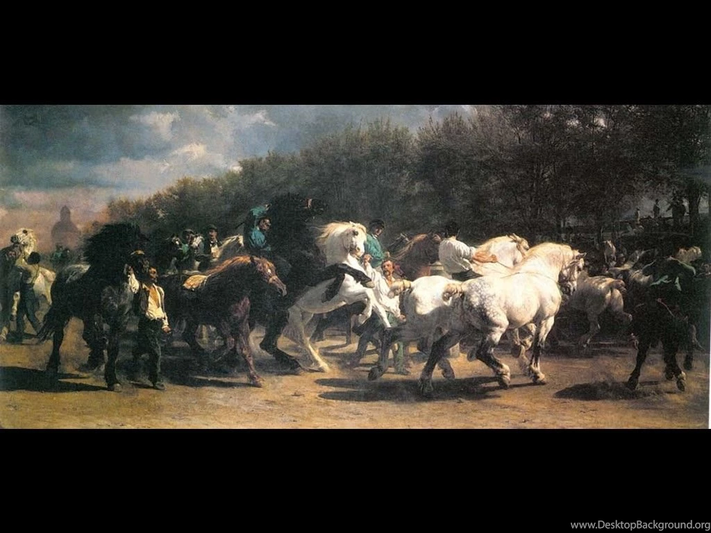 My Free Wallpapers Artistic Wallpapers : Bonheur Horses