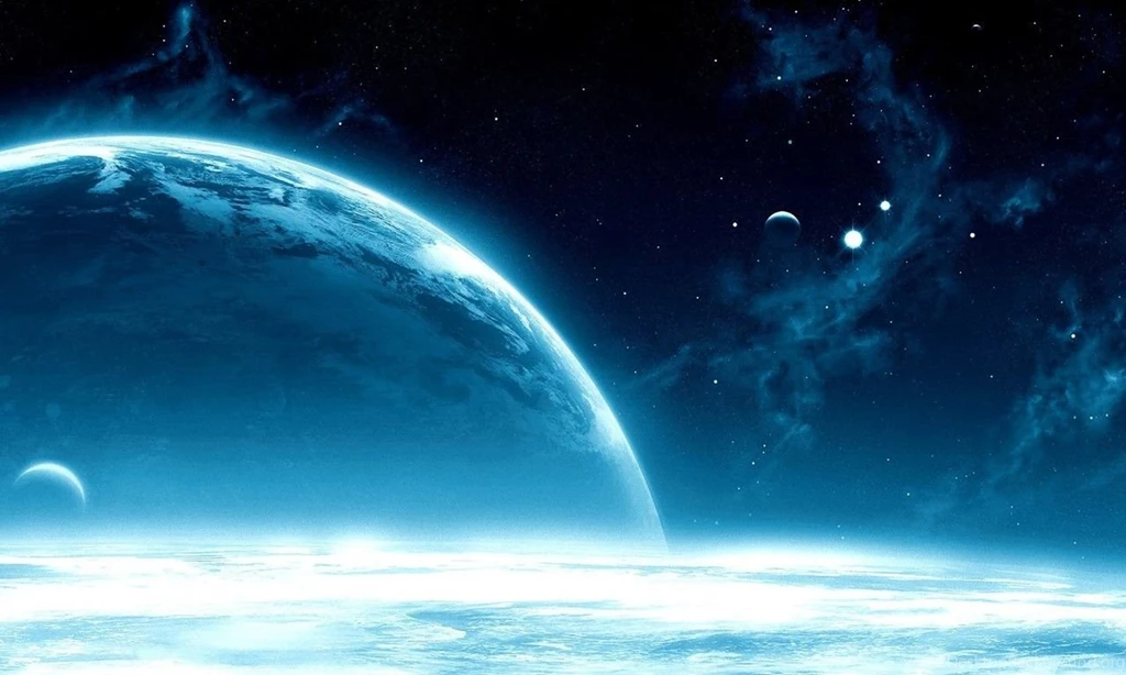Blue Clouds Planets Gravity Wallpapers