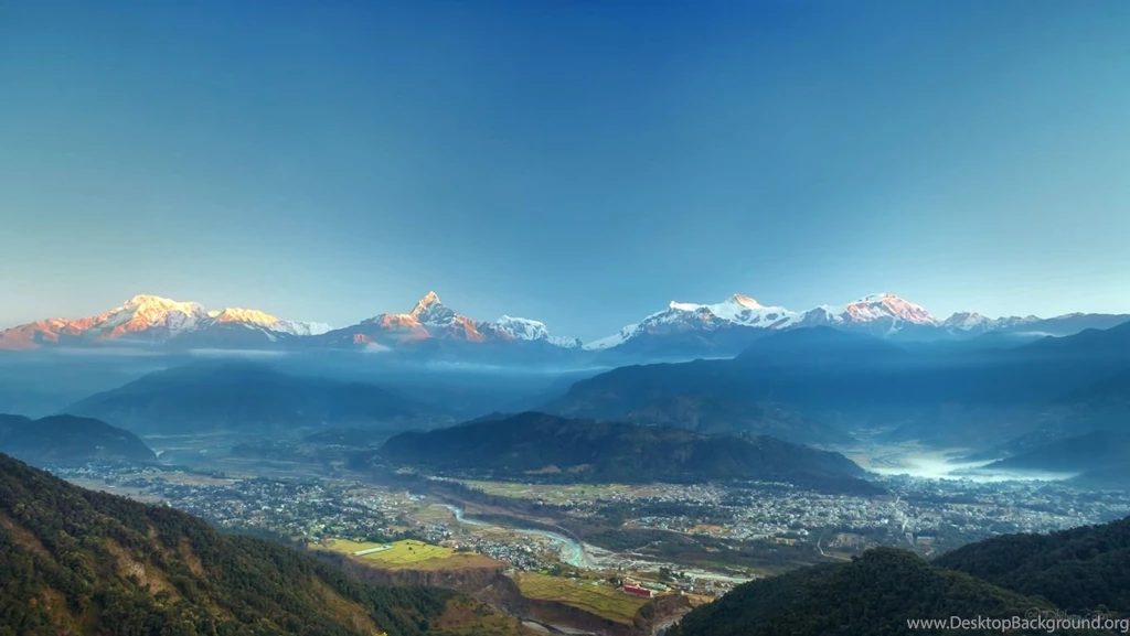 Sarangkot Sunrise, Pokhara, Nepal Widescreen Wallpapers
