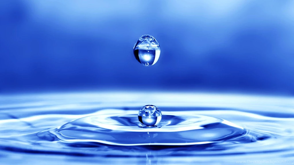 Blue Water Droplets Wallpapers