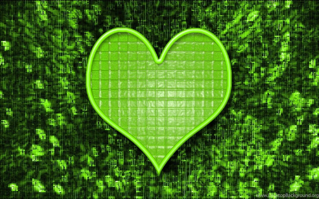 All New Wallpapers : Green Heart Wallpapers