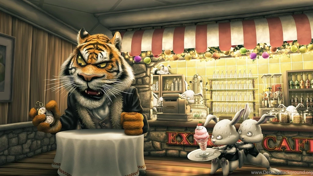 Tiger funny cartoon hd wallpapers